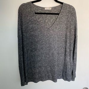 Rag and Bone Gray ribbed Long Sleeve